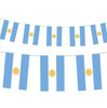 Banderines Gigantes Bandera Argentina Argentinian Flag Pennant Banner for Interior Decoration, 2.40 m / 7.9 ft (10 flags)
