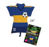 Globo Metalizado Boca Juniors Metallic Balloon Argentinian Soccer Team Shirt Balloon for Helium or Air, 62 cm x 48 cm / 24" x 18.9"