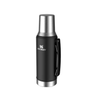 Stanley Mate System Termo Original con Tapón Cebador Thermos Bottle for Mate Black Colored Design, 1.2 lts / 40.57 fl oz