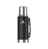 Stanley Mate System Termo Original con Tapón Cebador Thermos Bottle for Mate Black Colored Design, 1.2 lts / 40.57 fl oz