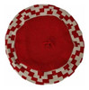 Boina De Hilo Guarda Pampa Desing Beret Gaucho Style Classic Argentinian Hat - Red & Beige (Various Colors Available)