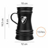 Chopp Jarra Vaso - Aluminum Fernet, River Plate Design  for Football Fans, 1.5 L / 50.72 oz capacity