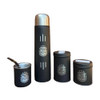 Complete Mate Set with Thermos, Yerba Mate, Sugar Holder - San Lorenzo  Design Engraved Kit