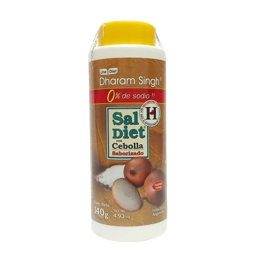 Sal Diet Saborizada Cebolla Sodium Free Salt Substitute Onion Flavor