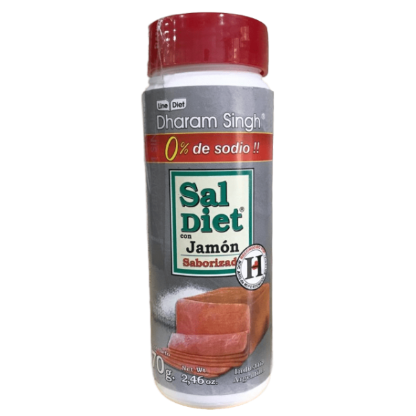 Sal Diet Saborizada Jamón Sodium Free Salt Substitute Ham Flavor, 70 g