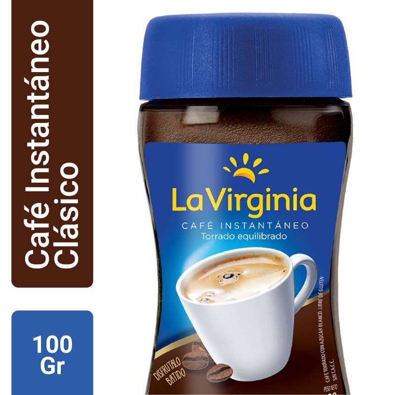 La Virginia Café Instantáneo Clássic Instant Coffee Gluten Free, 100