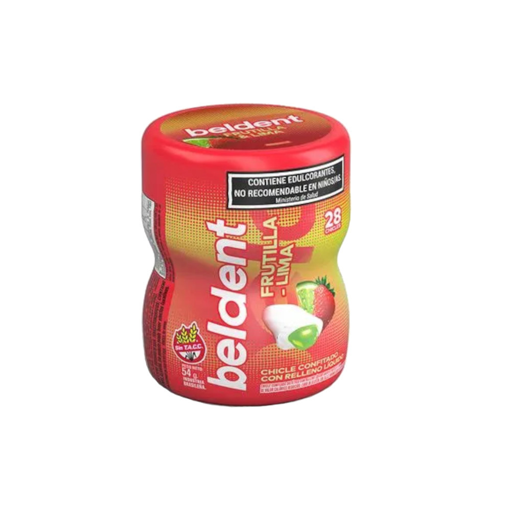 Beldent Strawberry & Lime Flavored Liquid-Filled Candied Gum Chicles ...