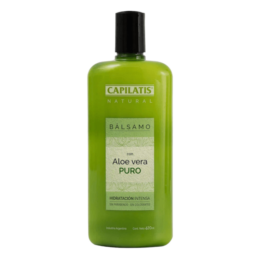Capilatis Natural Shampoo with Pure Aloe Vera, Intense Hydration, 420 ml /  14 fl oz