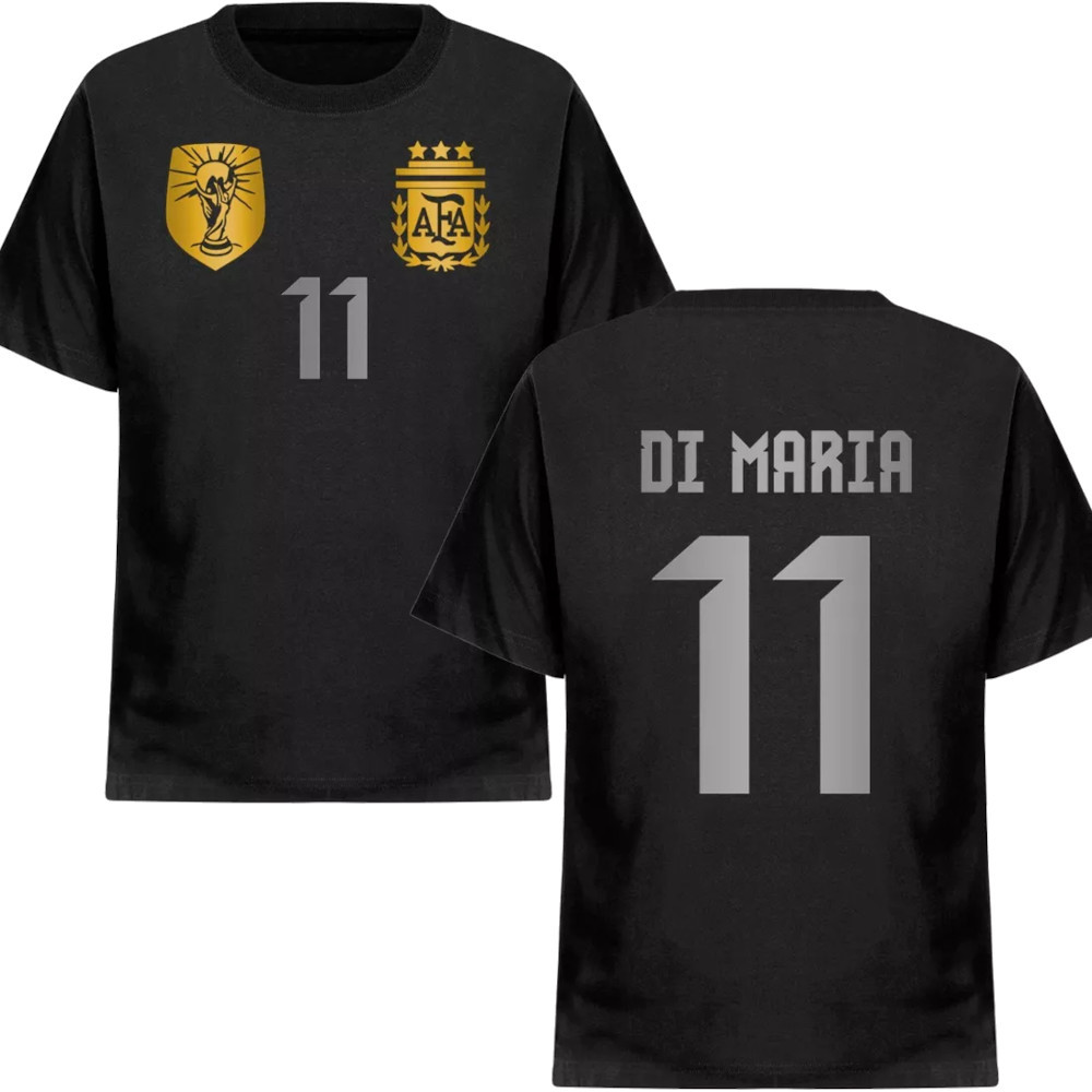 AFA Football Shirt Nro 11 Di María Argentina National Team Cotton
