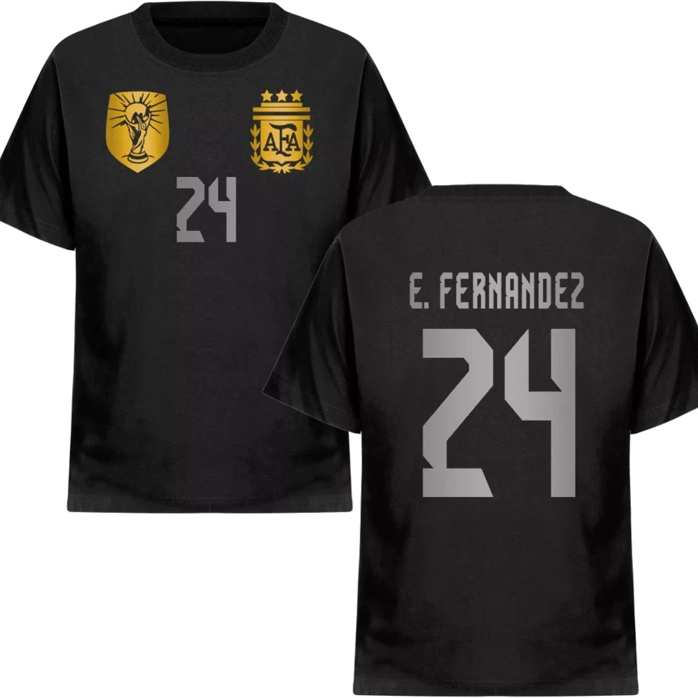 アルゼンチン代表 E. FERNANDEZ シャツ 24 AFA Football Shirt Nro 24 Enzo Fernández Argentina National Team