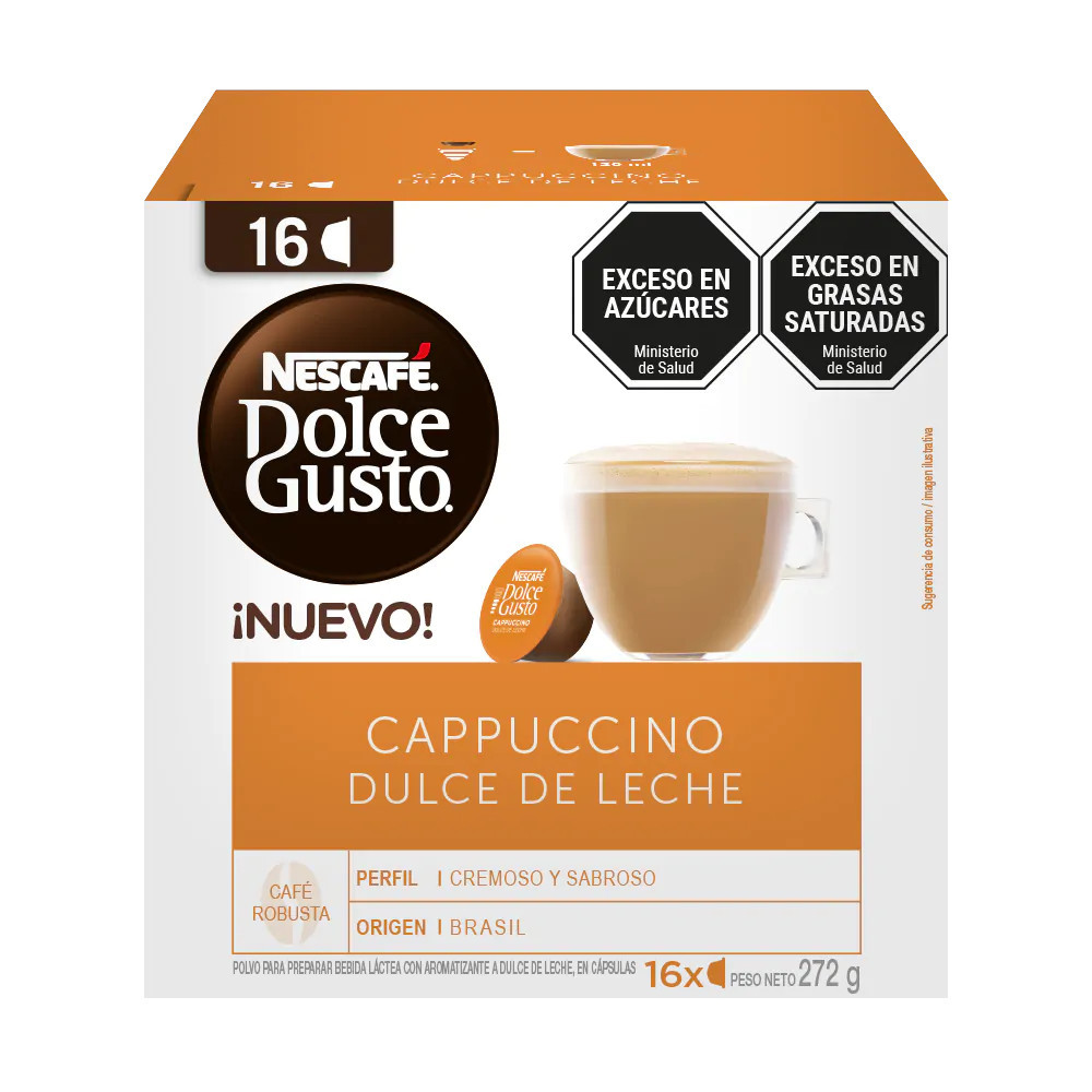 Nescafé Dolce Gusto Cappuccino Dulce de Leche, Creamy & Sweet