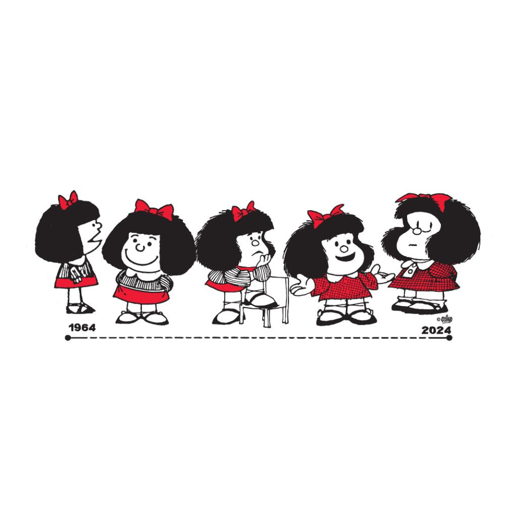 Imanias Evolution of Mafalda Magnet Collection (1964-2024), 15 cm