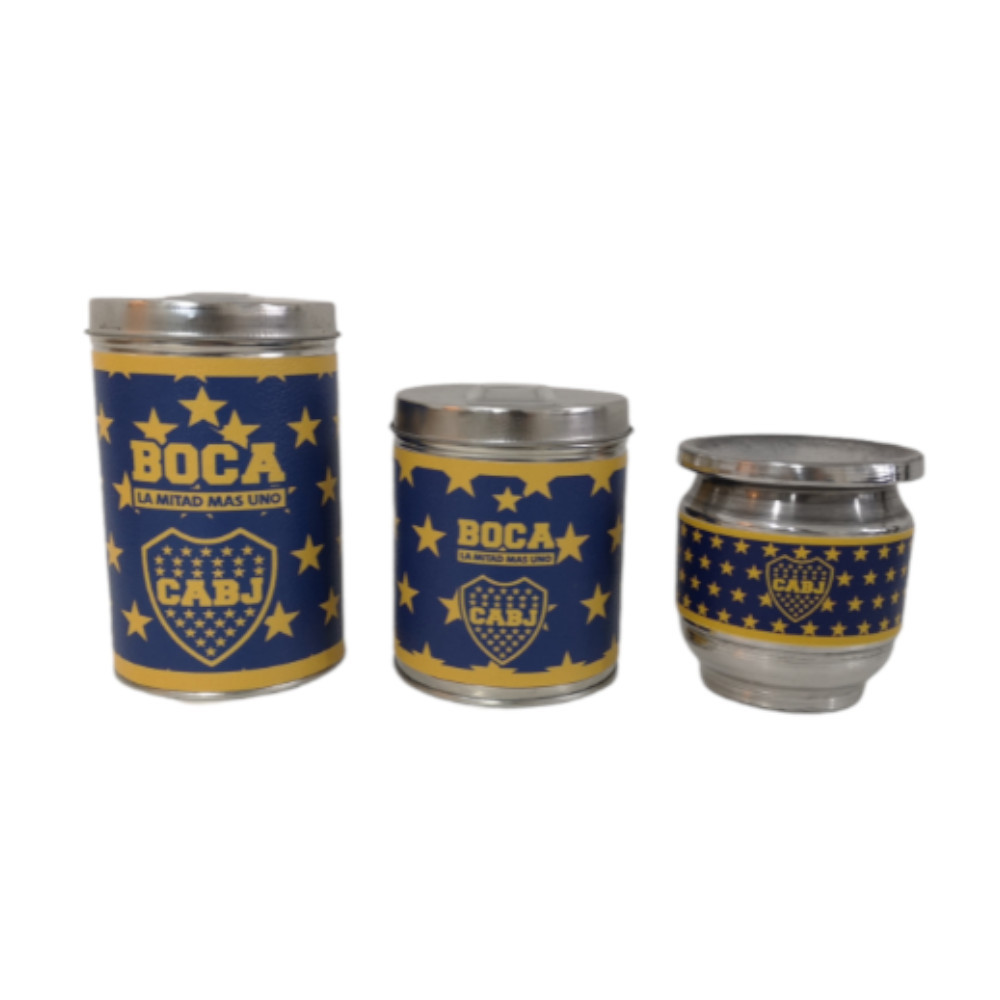 Boca Juniors Mate Set, Eco Leather, Includes Mate Cup, Yerba