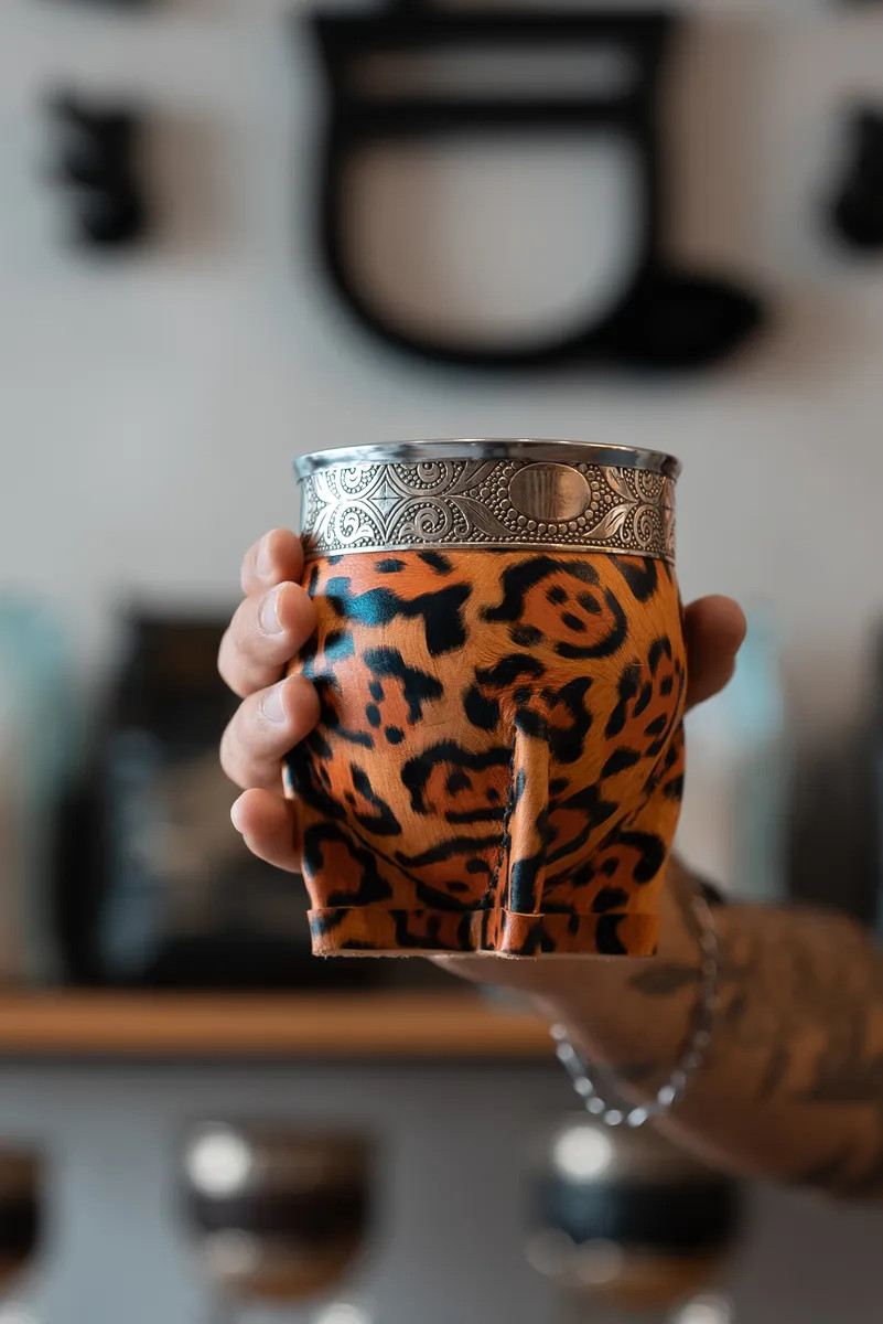 Matesur Imperial Mate Animal Print Pumpkin Alpaca Leather