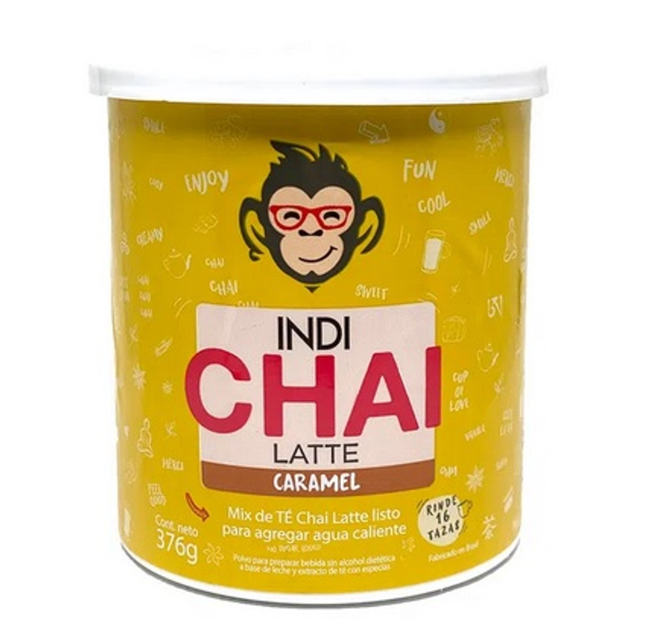 Indi Chai Latte Caramel Powder Black Tea Ginger Caramel