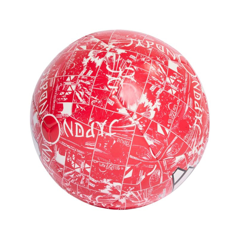 リバープレート サッカーボール Adidas River Plate Red Soccer Ball with Club Crest Graphic Design