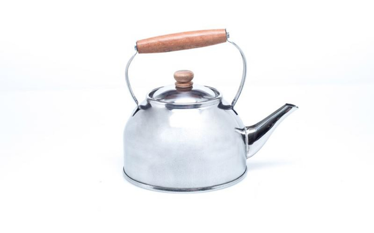 Pava Acero Inoxidable Clásica Stainless Steel Kettle With Wooden