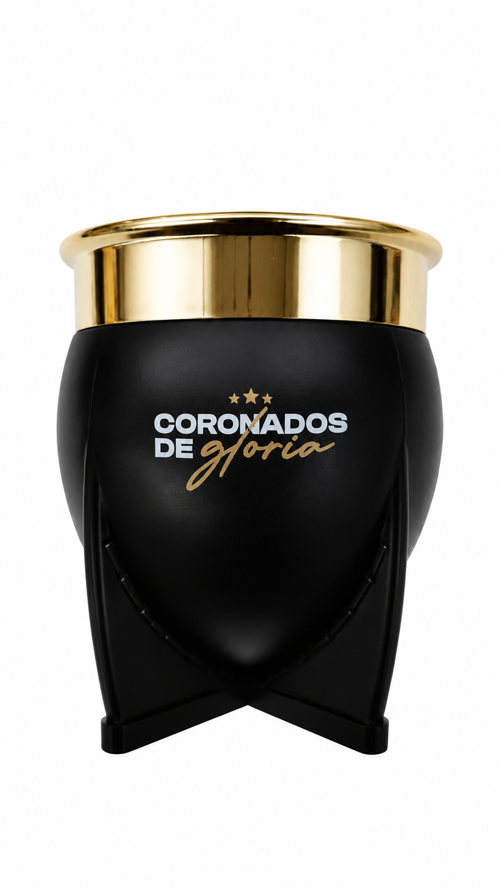 Mate Pampa XL AFA Coronados de Gloria Black with Gold Rim