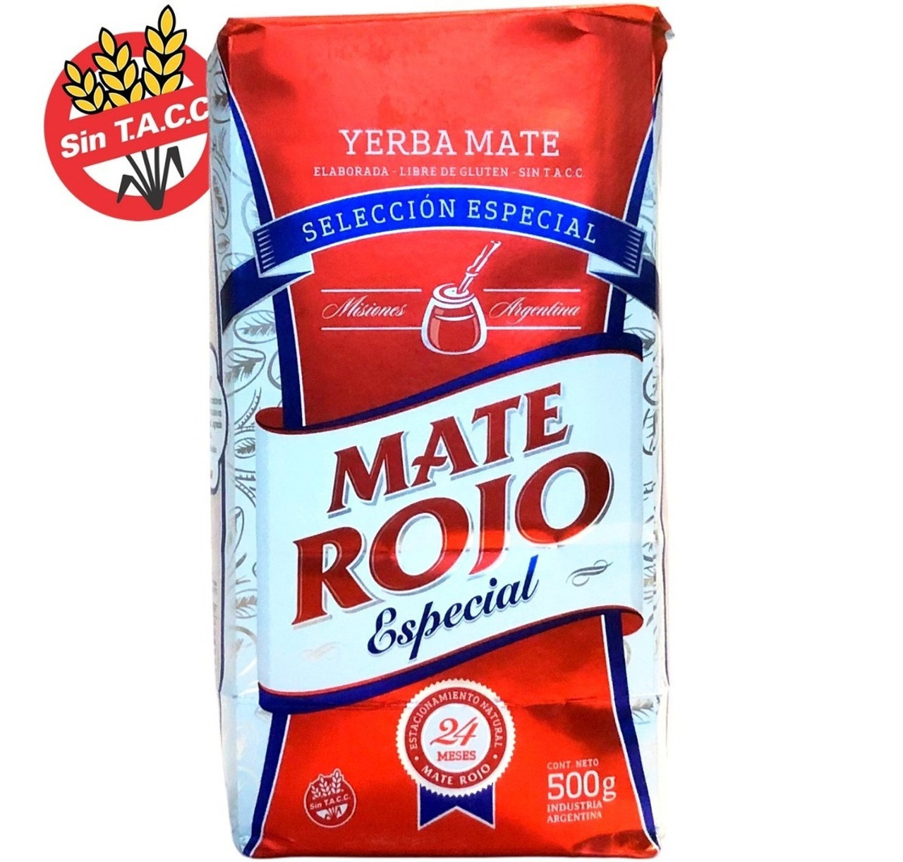 Mate Rojo Yerba Mate Special Selection Selección Especial from Misiones,  Argentina , 500 g / 1.1 lb