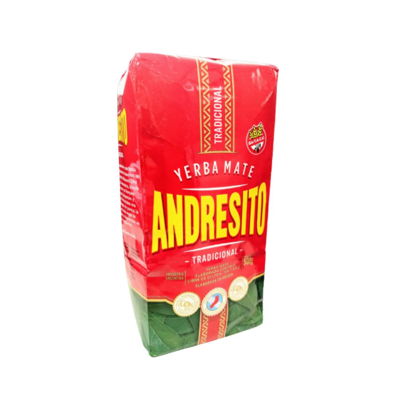 Andresito Tradicional Yerba Mate Elaborada con Palo by Cooperativa  Yerbatera Andresito - Gluten Free, 500 g / 1.1