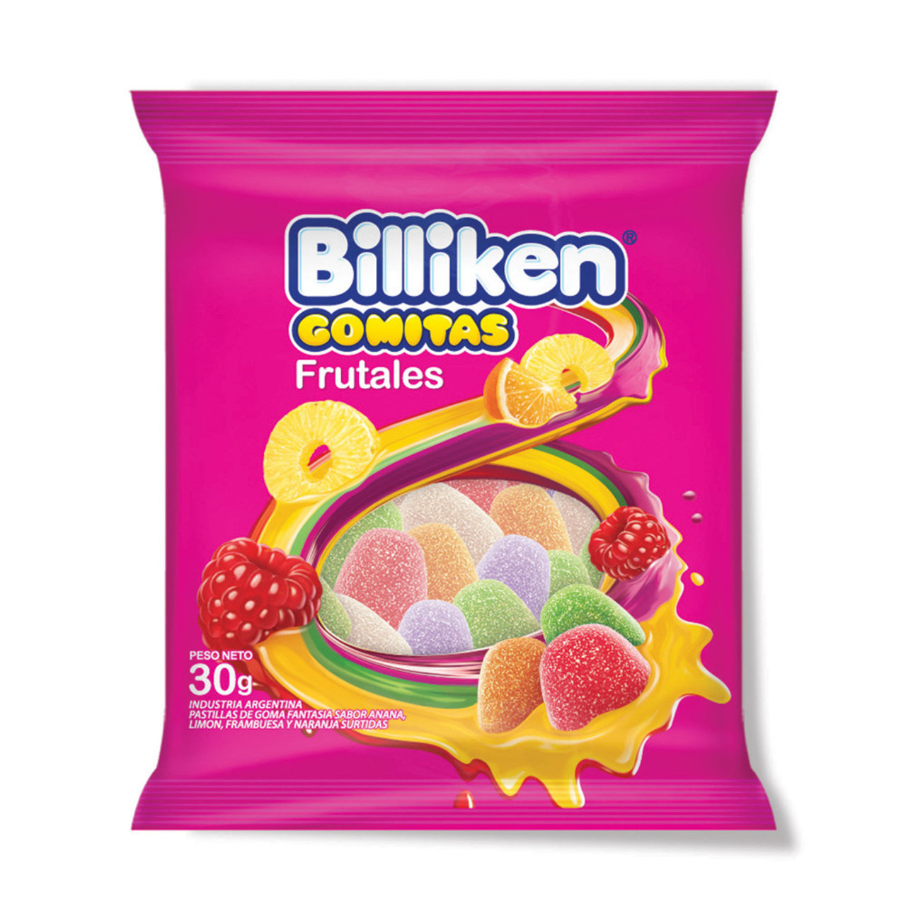 Billiken Gomitas Frutales Fruit Candies Gummies, 30 g / 1.05 oz