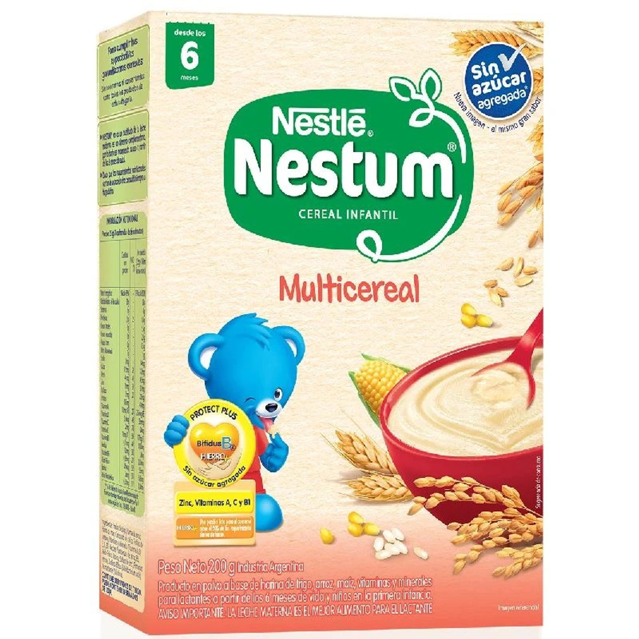 NESTUM Baby Cereal – From 6 to 12 months, Rice, 300g Bag-in-Box
