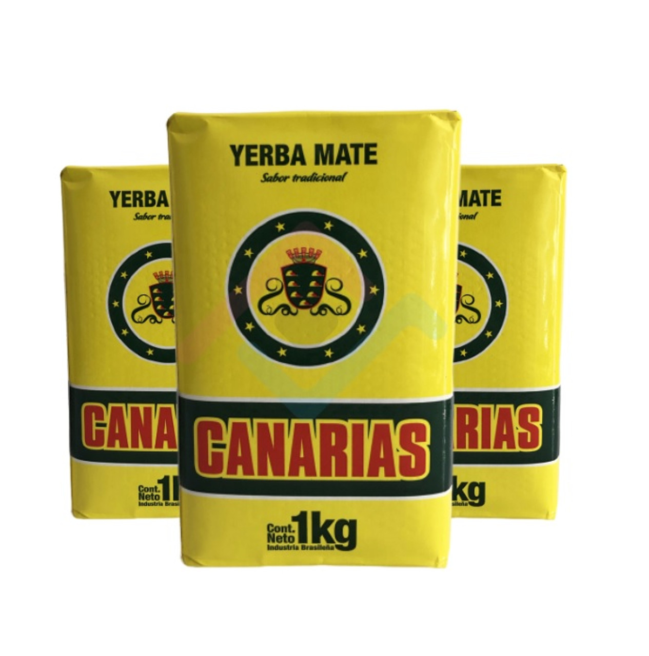 Canarias Yerba Mate Traditional Uruguay Yerba, 1 kg / 2.2 lb bag (pack of 3)