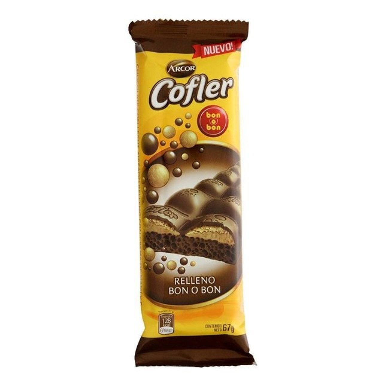 Arcor Cofler Air Chocolate Con Leche Aireado Relleno Airy Chocolate Bar Filled With Bon O Bon Cream Family Box 67 G 2 36 Oz Ea Family Box Of 10 Bars Pampa Direct
