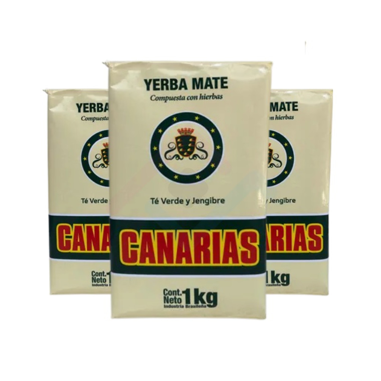Canarias Yerba Mate Traditional Uruguay Yerba, 1 kg / 2.2 lb bag (pack of 3)