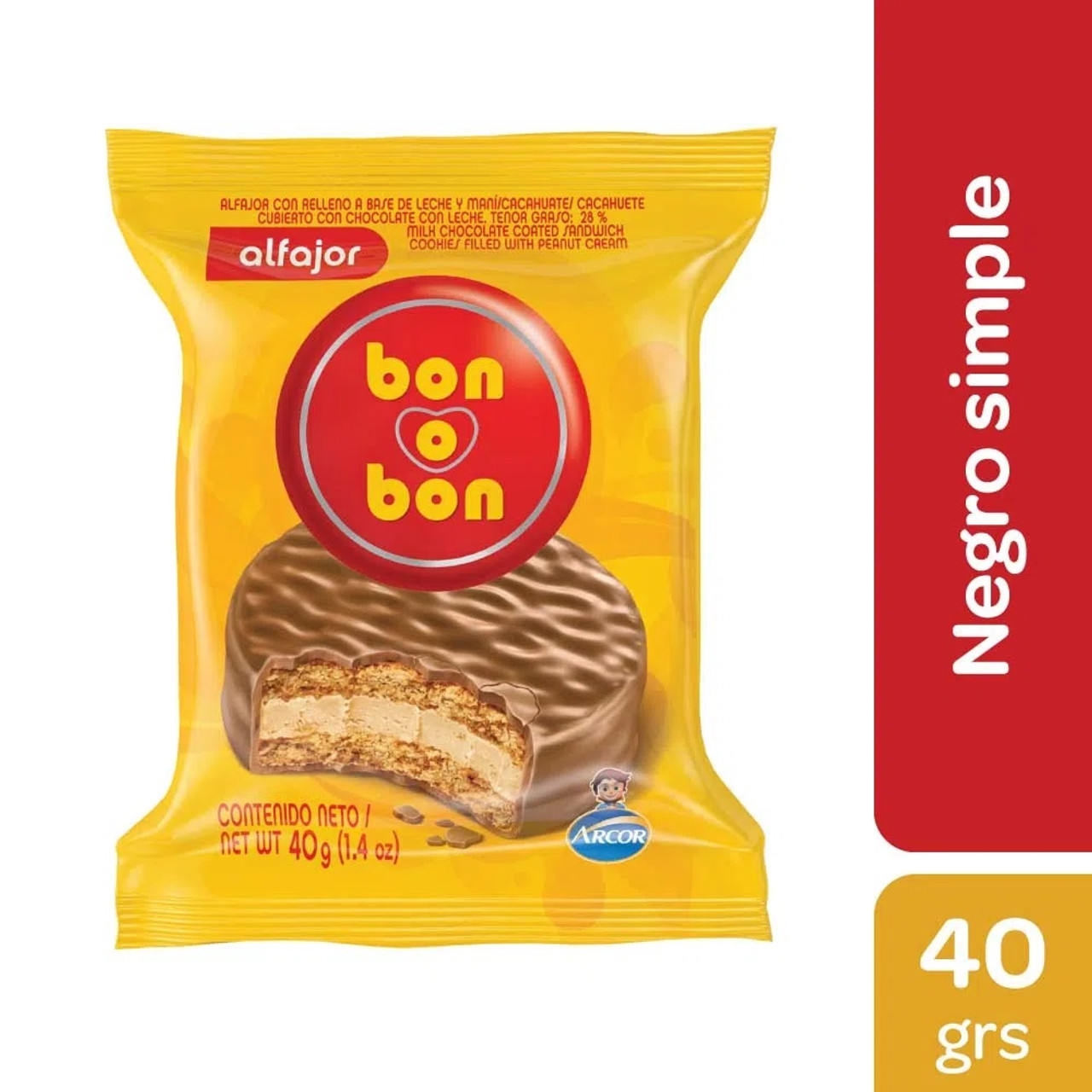 Bon O Bon Bonbons with Peanut Cream Filling and Wafer 450 Grs.