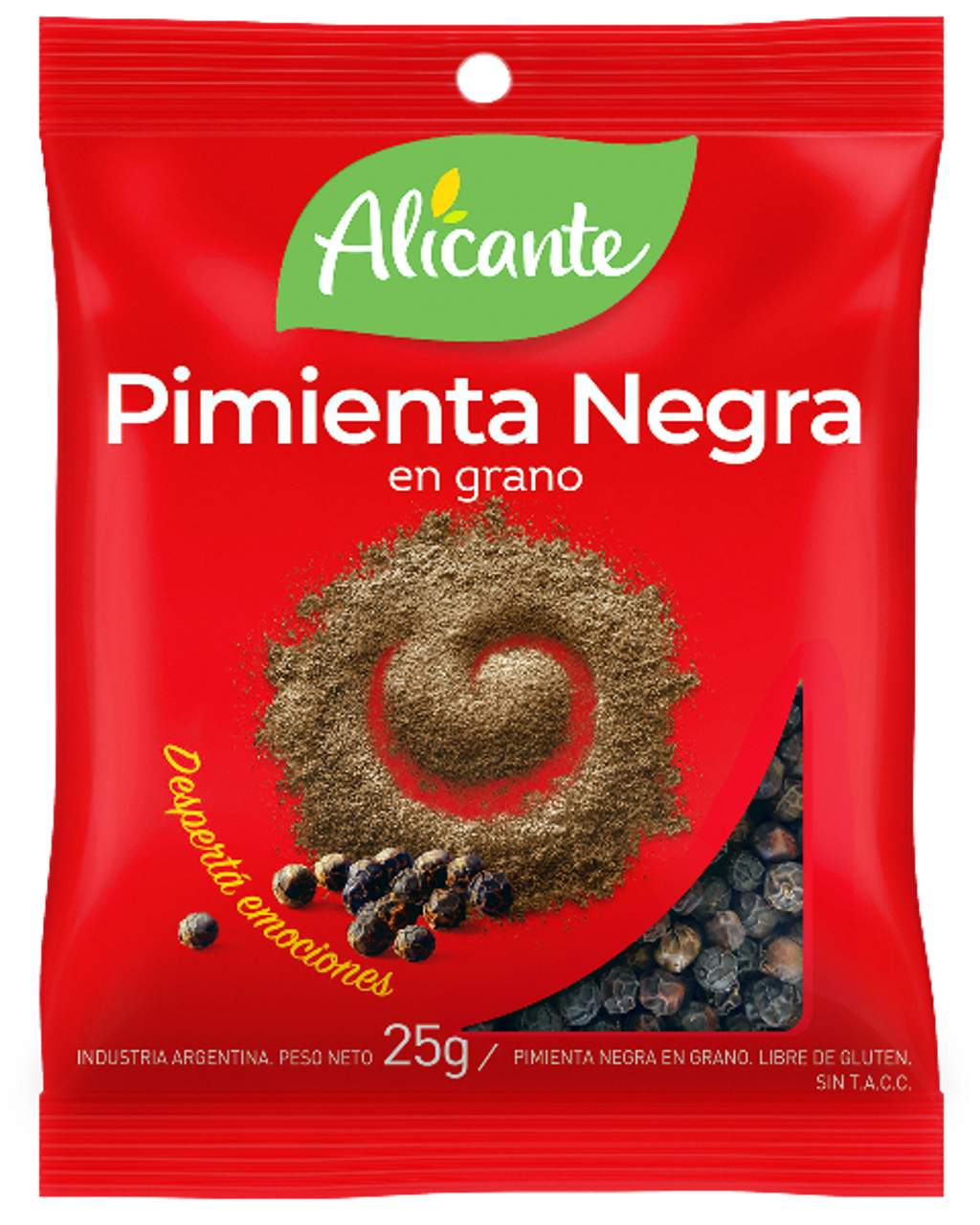 Alicante Molinillo Pimienta Blanca En Grano White Peppercorn Grinder, 45 g  / 1.59 oz