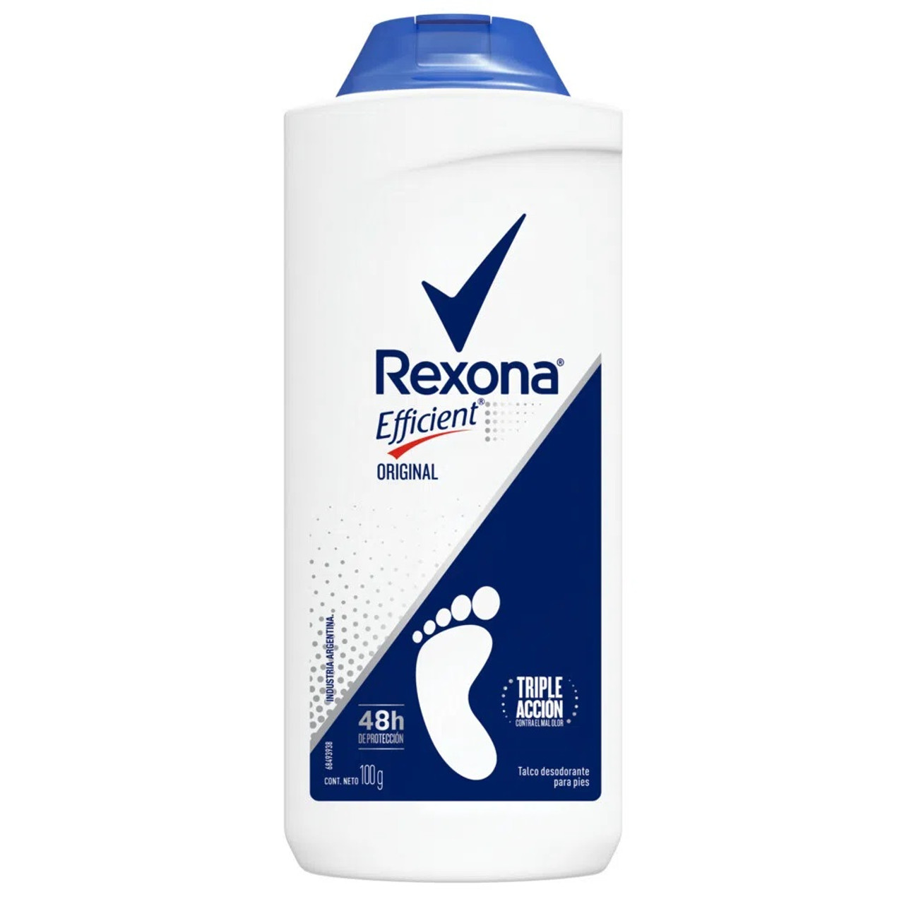 Rexona Efficient Original Talco Para Pies Shoe Deodorant Talcum Powder, 100  g / 3.5 oz