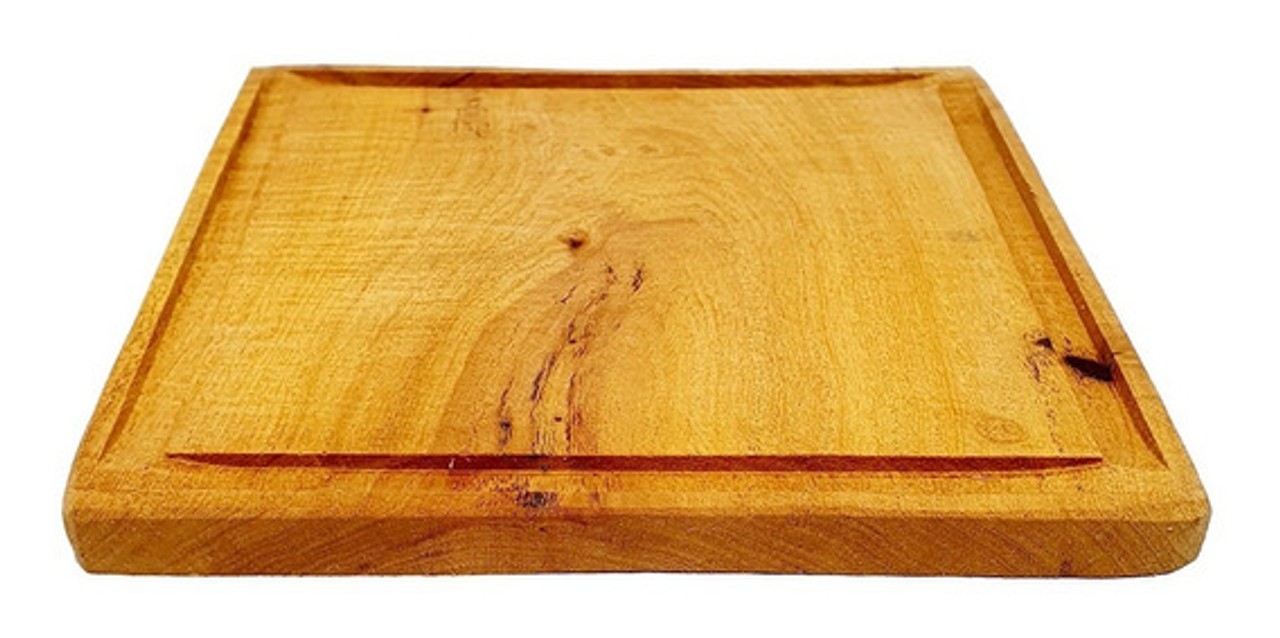 Plato de Madera Rectangular Wooden Plate for BBQ, 27 cm / 10.6 x 18 cm /  7.1