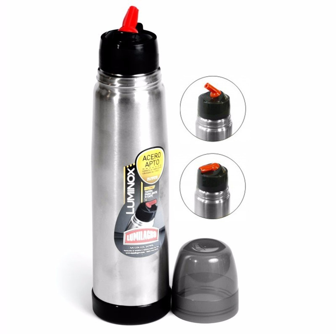 Lumilagro Stainless Steel Thermos Vacuum Bottle with Pouring Beak