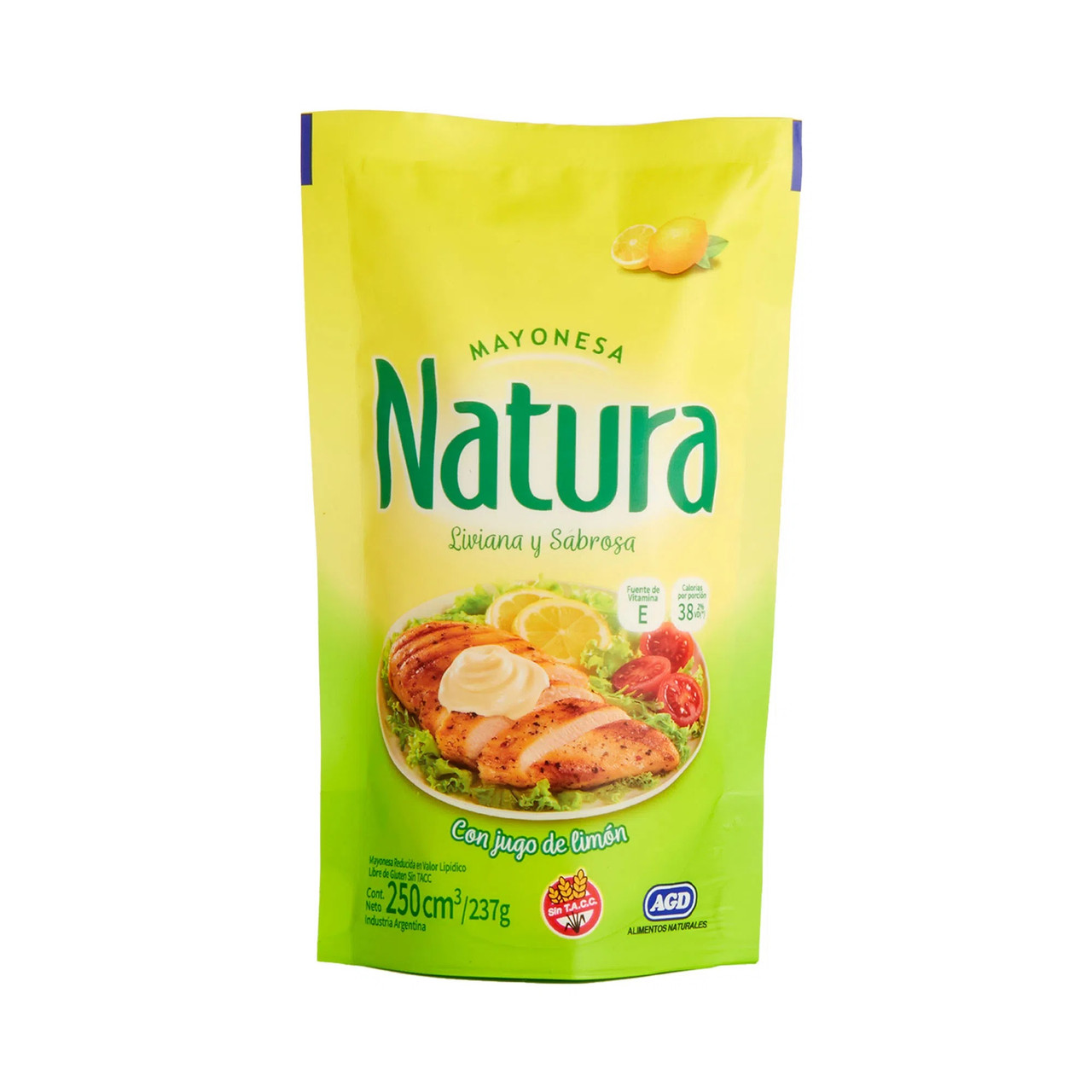 Natura Mayonesa con Jugo de Limón Classic Mayonnaise in Pouch, 237 g /   oz