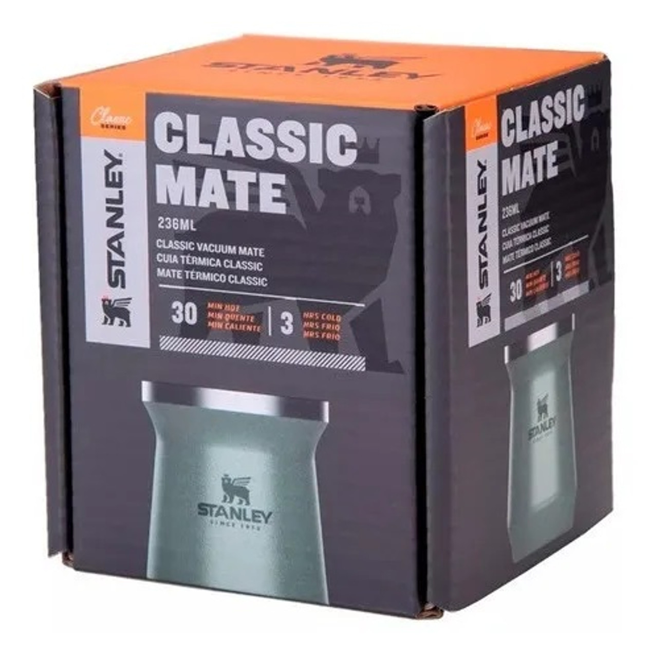 Official Stanley Classic Mate Set - Mate + Spring Straw - Stainless Steel