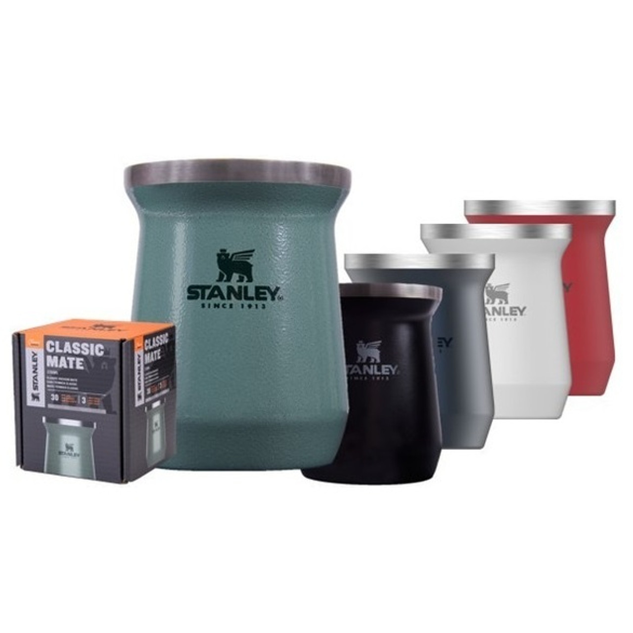 Official Stanley Classic Mate Set - Mate + Spring Straw - Stainless Steel