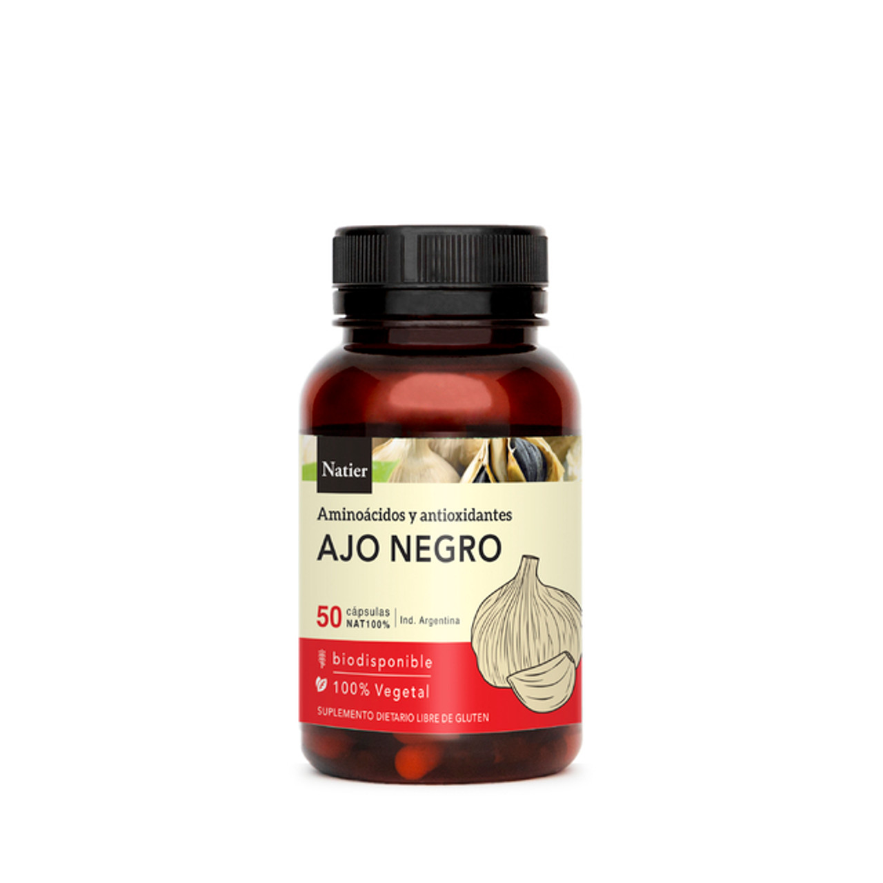 Natier Ajo Negro Dietary Supplement Black Garlic Boosts Your Body's  Defenses & Increases Your Immunity (50