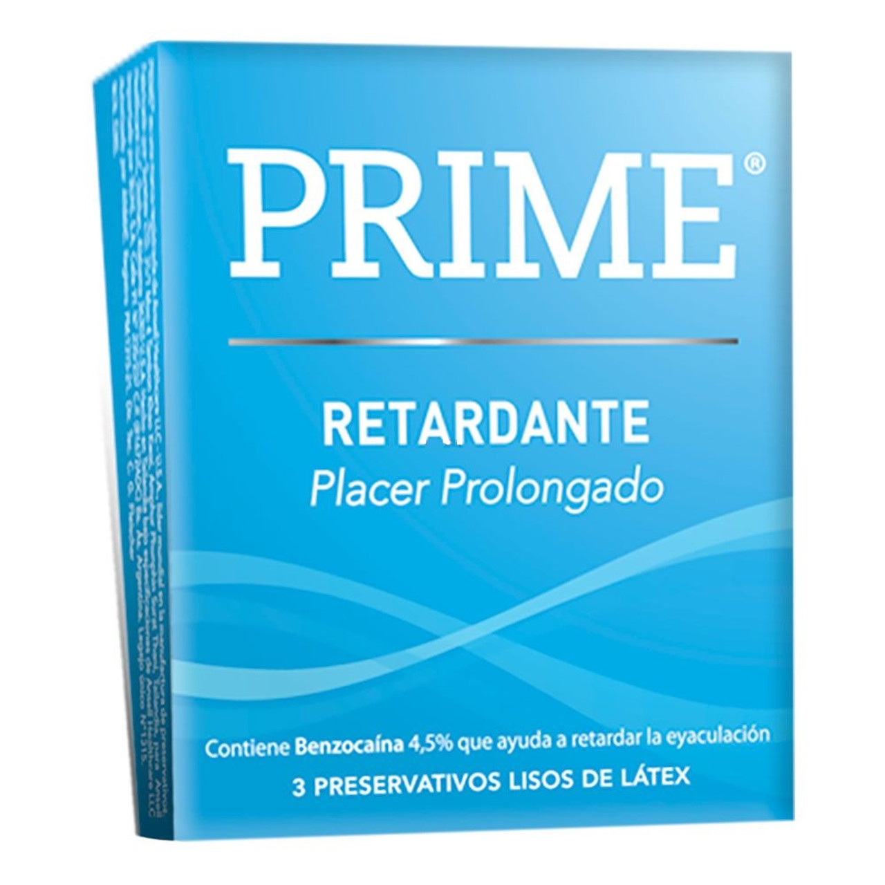 Prime Retardante Preservativos Retardant Latex Condoms with Delay  Lubricant, 3 boxes with 3 condoms ea (9