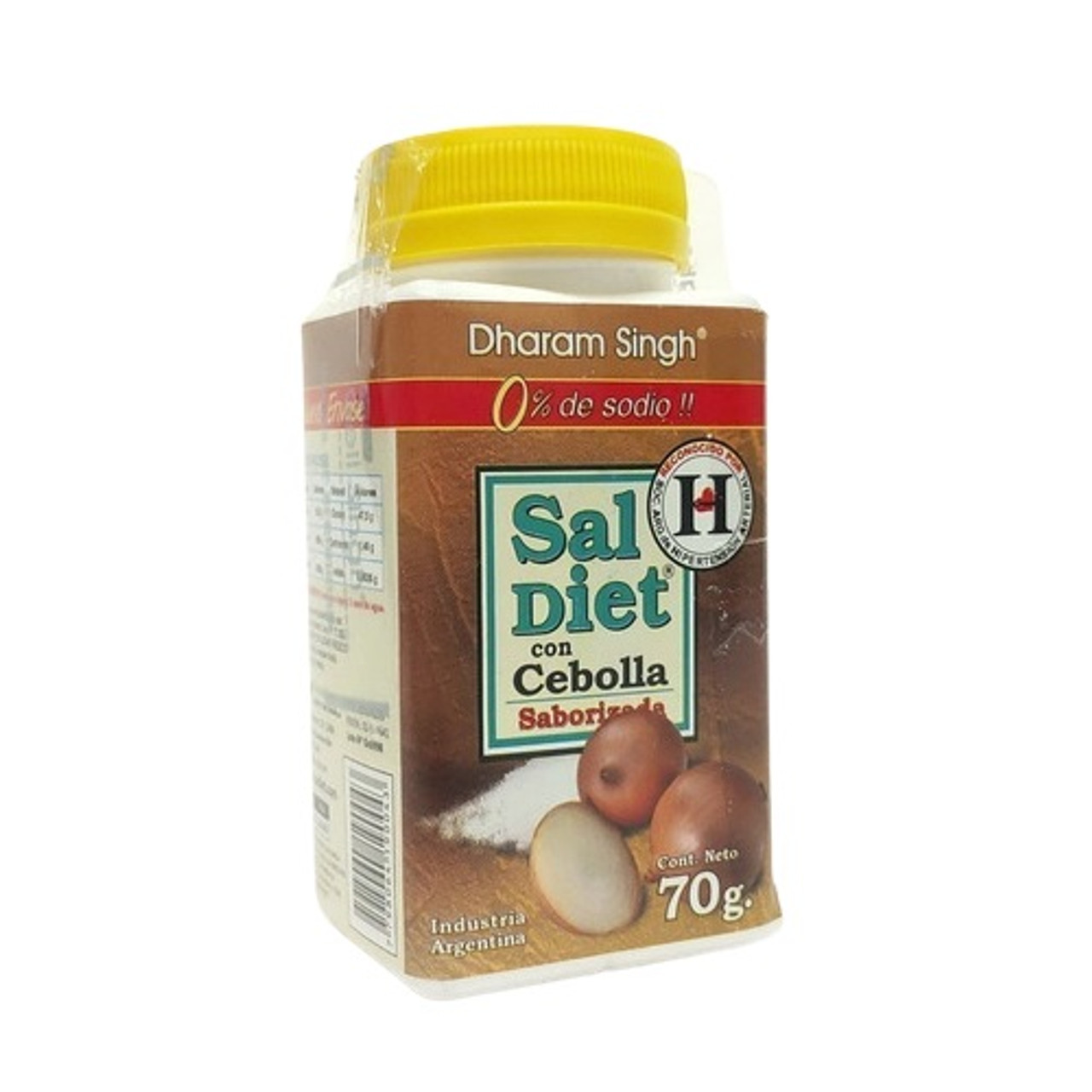 Sal Diet Saborizada Cebolla Sodium Free Salt Substitute Onion Flavor, 70 g  / 2.5 oz bottle