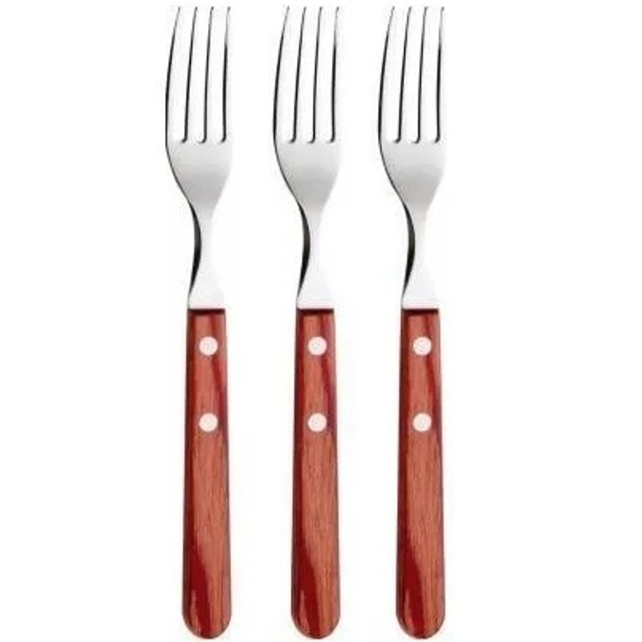 Tramontina Polywood Juego de Tenedores Stainless Steel Forks Set with  Polywood Handle (3 pc)