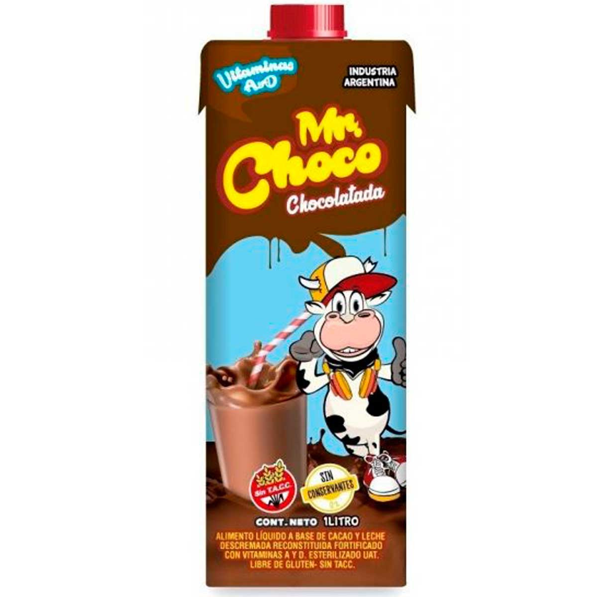 Mr Choco Chocolatada Classic Milk Chocolate Tetrapack - Gluten