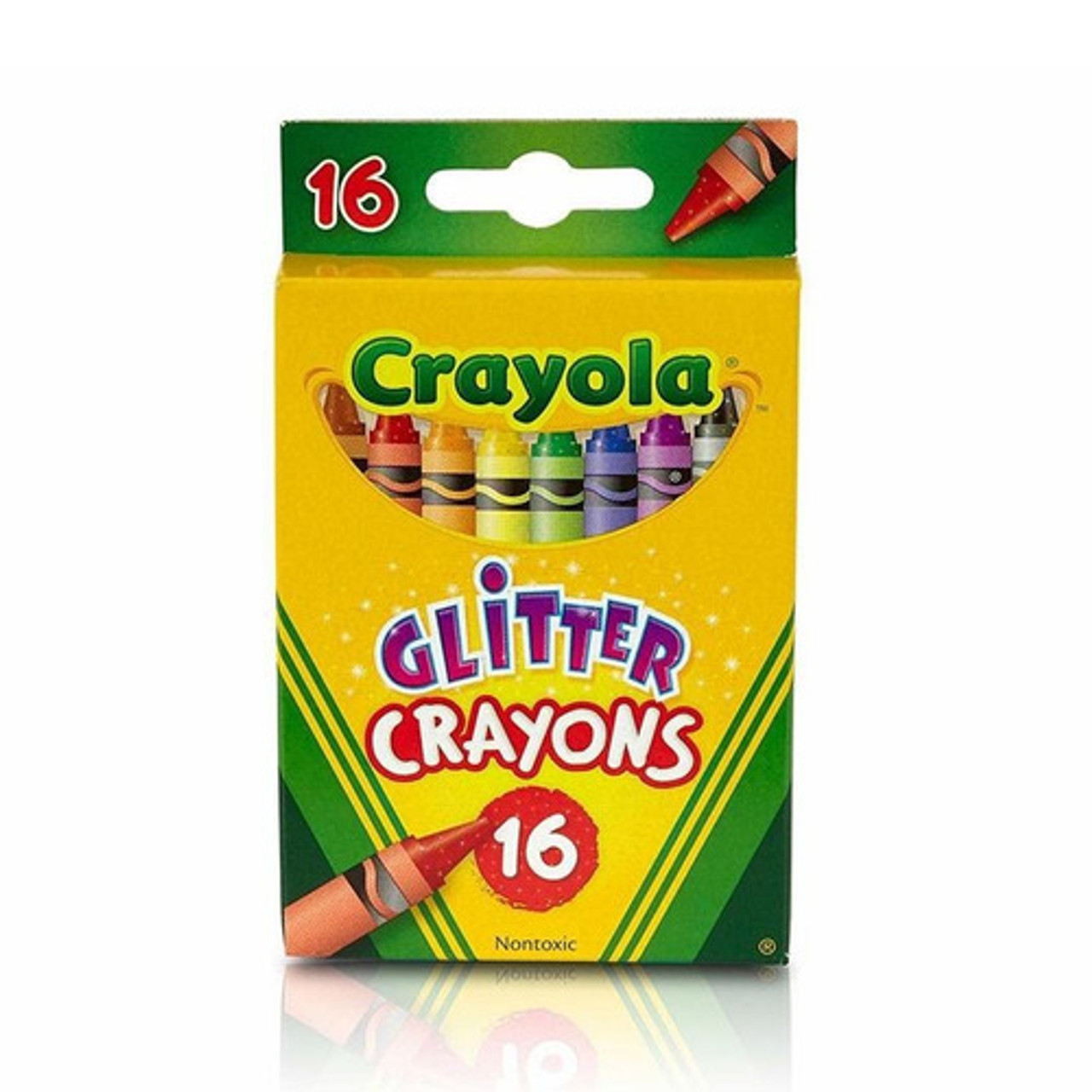 Crayola Glitter Crayons, 16 Count, Assorted Colors, Ideal For Home