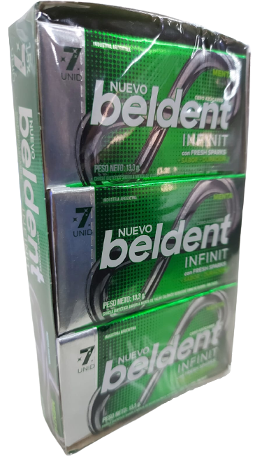 Beldent Infinit Display Beldent Infinit Menta Fresh Sparks Mint Bubblegum Sugar Free Extra ...