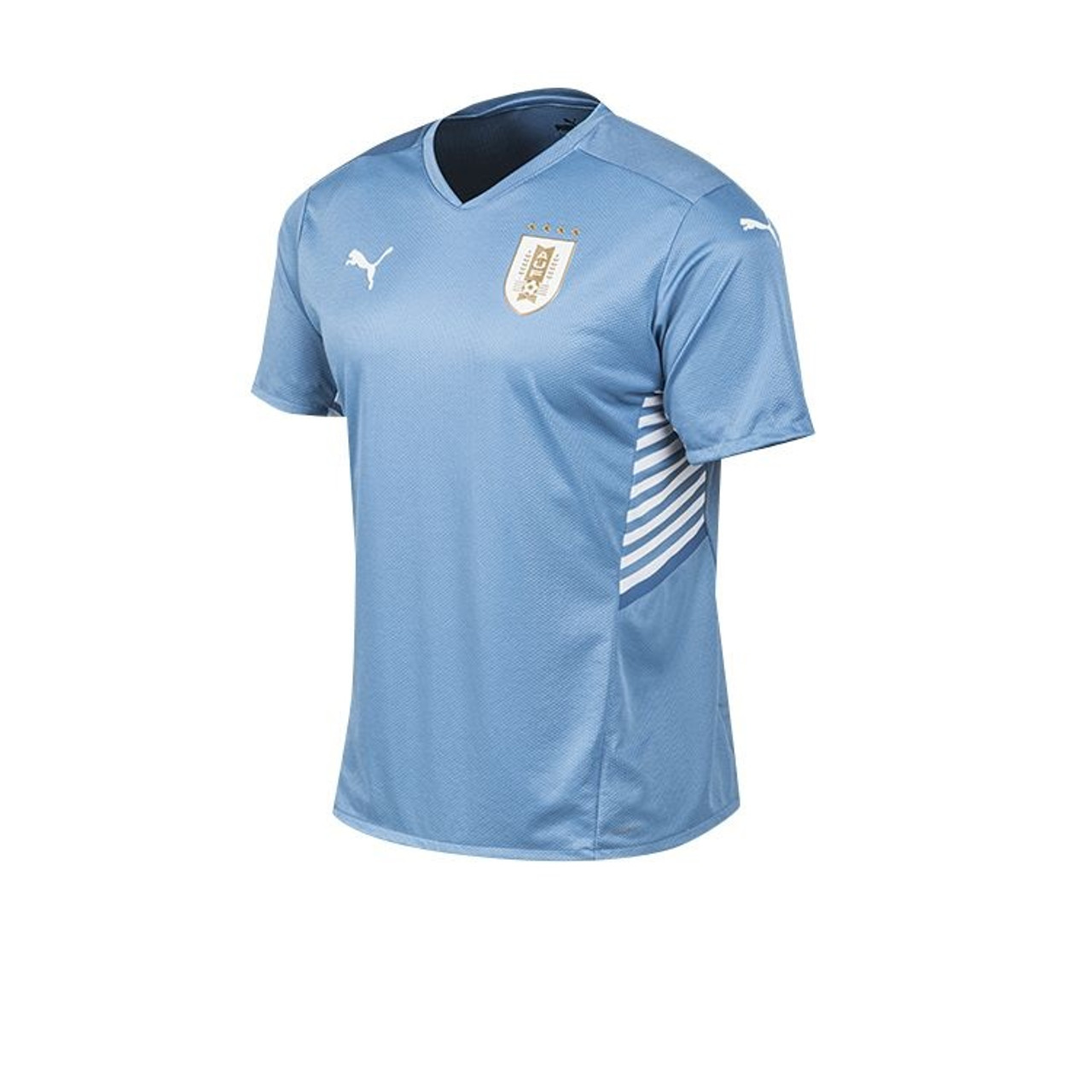 Día Umeki claro Men's Shirt Selección Uruguaya Camiseta Celeste Remera Titular Official  Soccer Team Shirt Uruguay by Puma - 2021