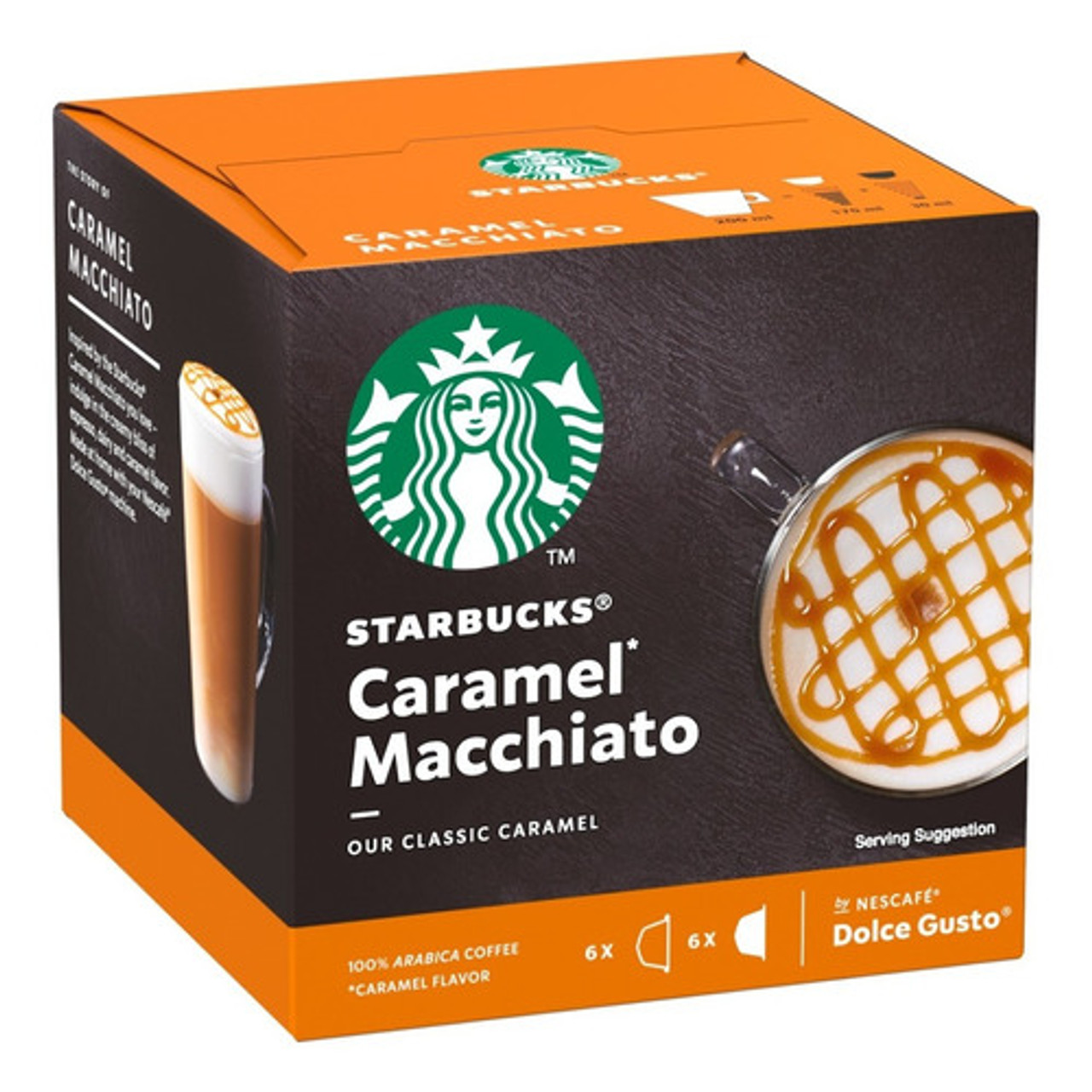 12 STARBUCKS® Caramel Macchiato capsules by Nescafé® Dolce Gusto®