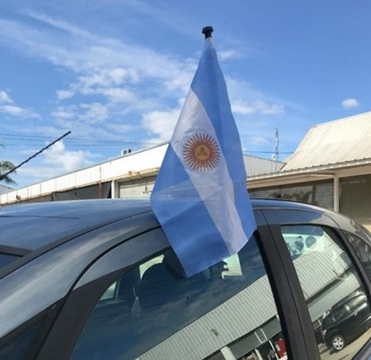 Bandera Argentina Argentinian National Flag Polyester Flag Vivid Colors -  For Indoors, Outdoors & Mast, 90 cm x 150 cm / 35.4 x 59