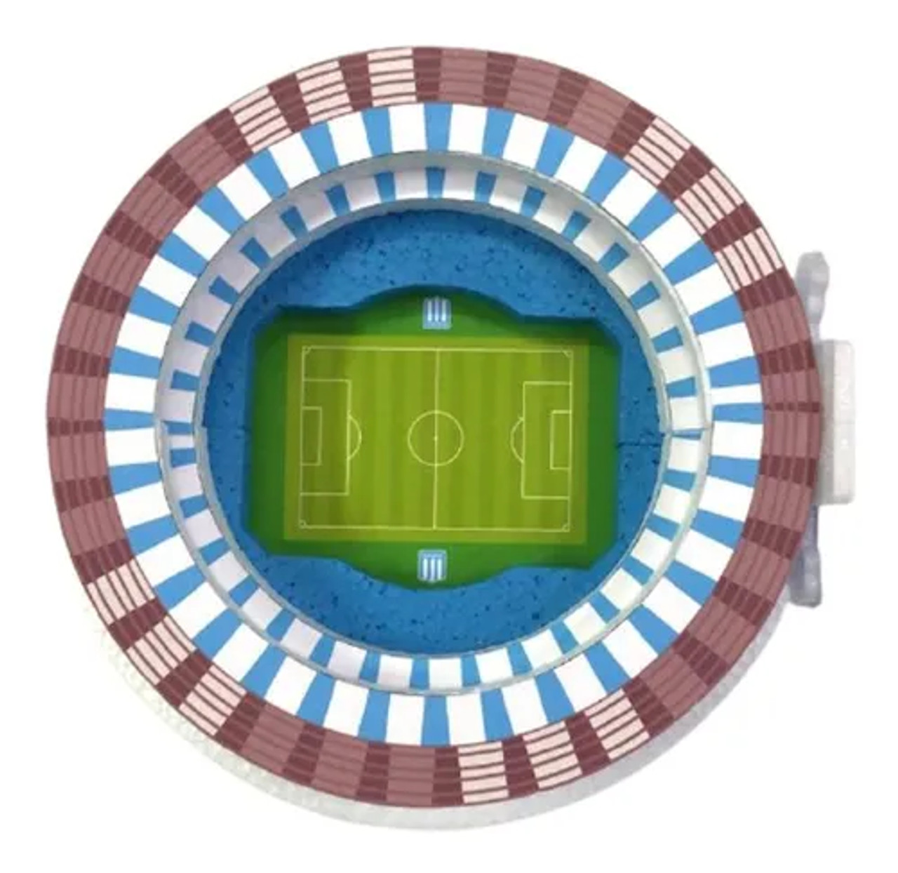 San Lorenzo Cake Topper Pedro Bidegain Stadium 3D Football Field For  Decorating Cakes San Lorenzo Argentinian Soccer Team, 17 cm x 12 cm