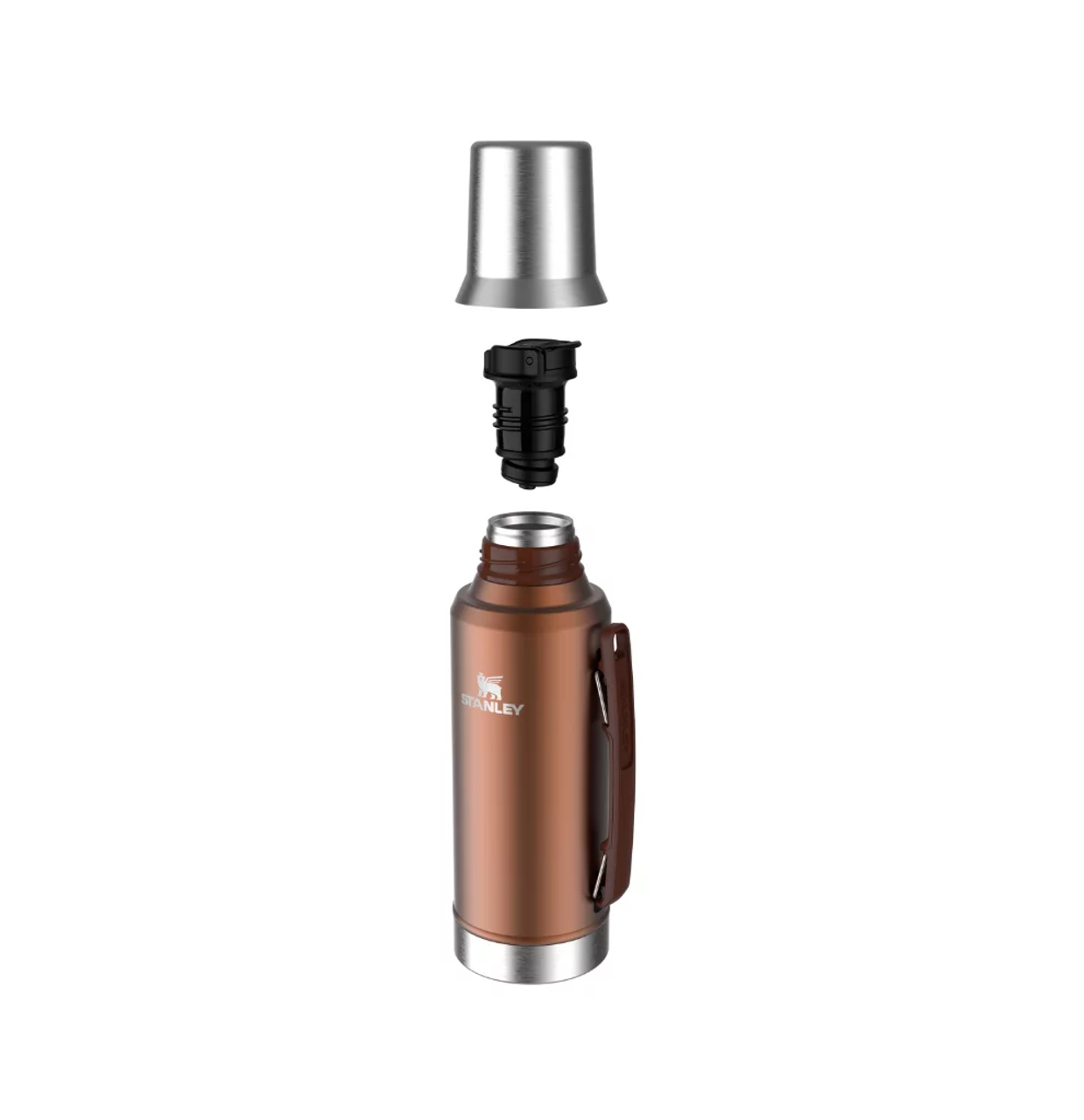 Stanley Mate System Termo Original con Tapón Cebador Thermos Bottle for  Mate Bronze Colored Design, 1.2 lts / 40.57 fl oz