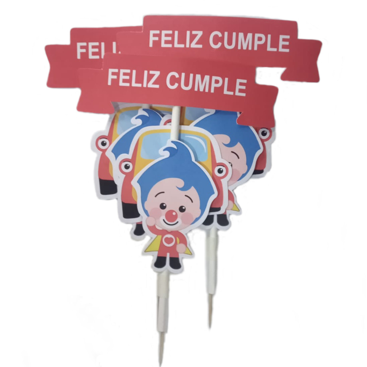 Pinches 3D Banner Feliz Cumpleaños Plim Plim Themed Pinches Birthday Cake  Decoration Plim Plim Design - Pampa Direct